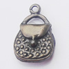 Pendant, Zinc Alloy Jewelry Findings, Bag 9x15mm, Sold by Bag