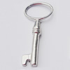 Pendant, Zinc Alloy Jewelry Findings, Key 28x39mm, Sold by Bag