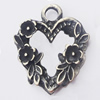 Pendant, Zinc Alloy Jewelry Findings, 17x22mm, Sold by Bag