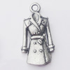 Pendant, Zinc Alloy Jewelry Findings, Cloth 12x24mm, Sold by Bag