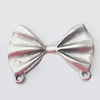 Connector, Zinc Alloy Jewelry Findings, Bowknot 22x15mm, Sold by Bag