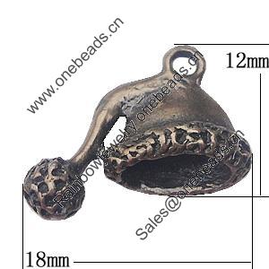 Pendant, Zinc Alloy Jewelry Findings, 18x12mm, Sold by Bag