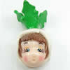 Fimo(Polymer Clay) Beads, Handmade, 28x15x14mm, Hole:Approx 2mm, Sold by PC