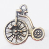 Pendant, Zinc Alloy Jewelry Findings, Bike 17x18mm, Sold by Bag