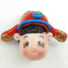 Fimo(Polymer Clay) Beads, Handmade, 27x22x14mm, Hole:Approx 2mm, Sold by PC