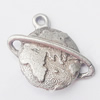 Pendant, Zinc Alloy Jewelry Findings, 20x18mm, Sold by Bag