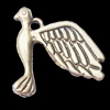 Pendant, Zinc Alloy Jewelry Findings, Bird 23x23mm, Sold by Bag