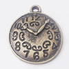 Pendant, Zinc Alloy Jewelry Findings, 19x22mm, Sold by Bag