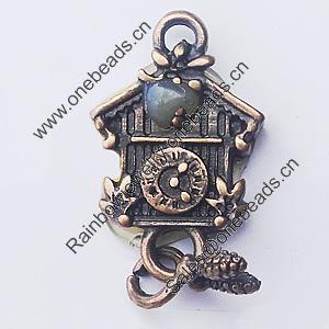 Pendant, Zinc Alloy Jewelry Findings, 13x20mm, Sold by Bag