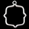 Pendant, Zinc Alloy Jewelry Findings, 21x26mm, Sold by Bag