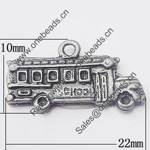 Pendant, Zinc Alloy Jewelry Findings, 22x10mm, Sold by Bag