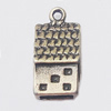 Pendant, Zinc Alloy Jewelry Findings, House 9x18mm, Sold by Bag