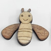 Wood Cabochons, No-Hole Jewelry findings, Bee, 30x25mm, Sold by PC