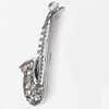 Zinc Alloy Charm/Pendant with Crystal, 14x50mm, Sold by PC