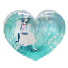 Resin Cabochons, No-Hole Jewelry findings, Heart 28x24mm, Sold by Bag