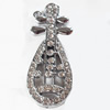 Zinc Alloy Charm/Pendant with Crystal, guitar, 24x58mm, Sold by PC