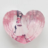 Resin Cabochons, No-Hole Jewelry findings, Heart 28x24mm, Sold by Bag
