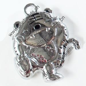 Zinc Alloy Charm/Pendant, 31x40mm, Sold by PC