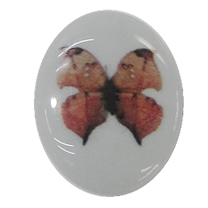 Resin Cabochons, No-Hole Jewelry findings, Flat Oval 38x53mm, Sold by Bag