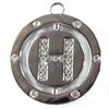 Zinc Alloy Charm/Pendant with Crystal, 37x42mm, Sold by PC