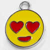 Zinc Alloy Enamel Pendant, 18x22mm, Sold by PC