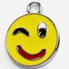 Zinc Alloy Enamel Pendant, 18x22mm, Sold by PC