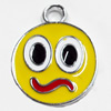 Zinc Alloy Enamel Pendant, 18x22mm, Sold by PC