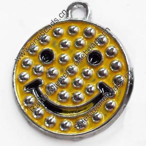 Zinc Alloy Enamel Pendant, 20x24mm, Sold by PC