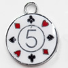 Zinc Alloy Enamel Pendant, 20x24mm, Sold by PC