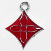 Zinc Alloy Enamel Pendant, 20x24mm, Sold by PC