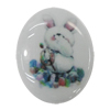 Resin Cabochons, No-Hole Jewelry findings, Flat Oval 38x53mm, Sold by Bag