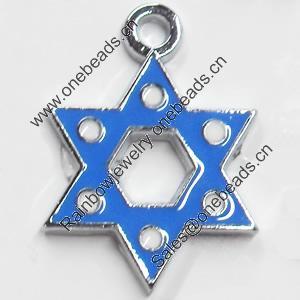 Zinc Alloy Enamel Pendant, 19x26mm, Sold by PC