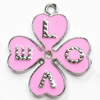 Zinc Alloy Enamel Pendant, Flower, 20x23mm, Sold by PC