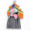 Zinc Alloy Enamel Pendant, 22x39mm, Sold by PC