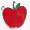 Zinc Alloy Enamel Pendant, apple, 40x45mm, Sold by PC