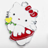 Zinc Alloy Enamel Pendant, Cat, 32x48mm, Sold by PC