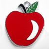 Zinc Alloy Enamel Pendant, Apple, 12x27mm, Sold by PC