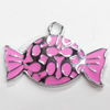 Zinc Alloy Enamel Pendant, 30x19mm, Sold by PC