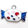 Zinc Alloy Enamel Pendant, 26x17mm, Sold by PC