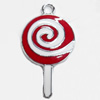 Zinc Alloy Enamel Pendant, 18x32mm, Sold by PC