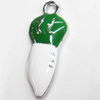 Zinc Alloy Enamel Pendant, 10x25mm, Sold by PC