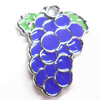 Zinc Alloy Enamel Pendant, grape, 20x26mm, Sold by PC