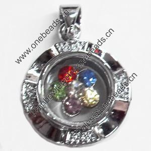 Zinc Alloy Pendant, 19x16mm, Sold by PC