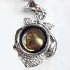 Zinc Alloy Pendant, 15x22mm, Sold by PC