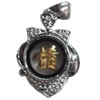 Zinc Alloy Pendant, 15x22mm, Sold by PC