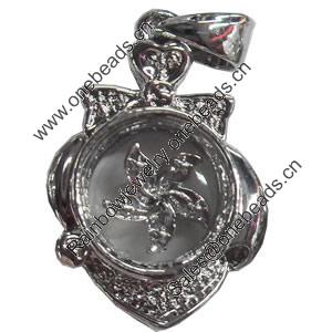 Zinc Alloy Pendant, 15x22mm, Sold by PC