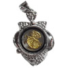 Zinc Alloy Pendant, 15x22mm, Sold by PC