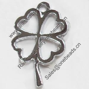 Zinc Alloy Charm/Pendant, 17x17mm, Sold by PC