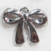 Zinc Alloy Charm/Pendant, Bowknot, 20x17mm, Sold by PC