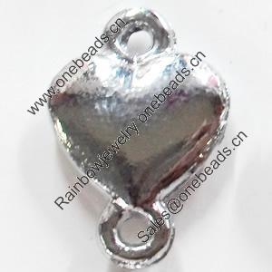 Zinc Alloy Connector, 10x15mm, Sold by PC